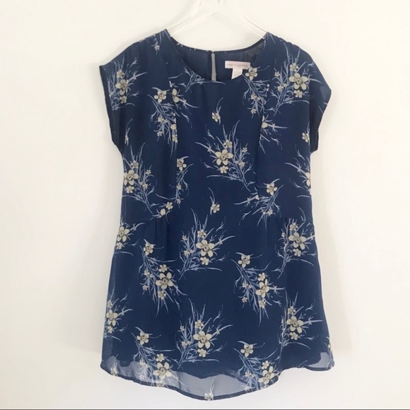 BAND OF GYPSIES Blue Floral Mini Dress - Picture 2 of 5